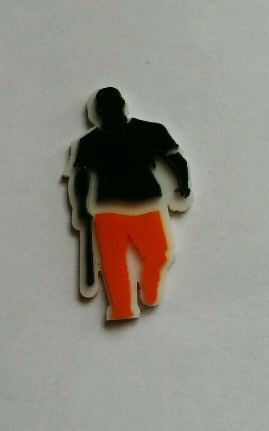 Punjabi Gangster Orange Trousers Panjabi Baseball ACRYLIC Adhesive Sticker A3