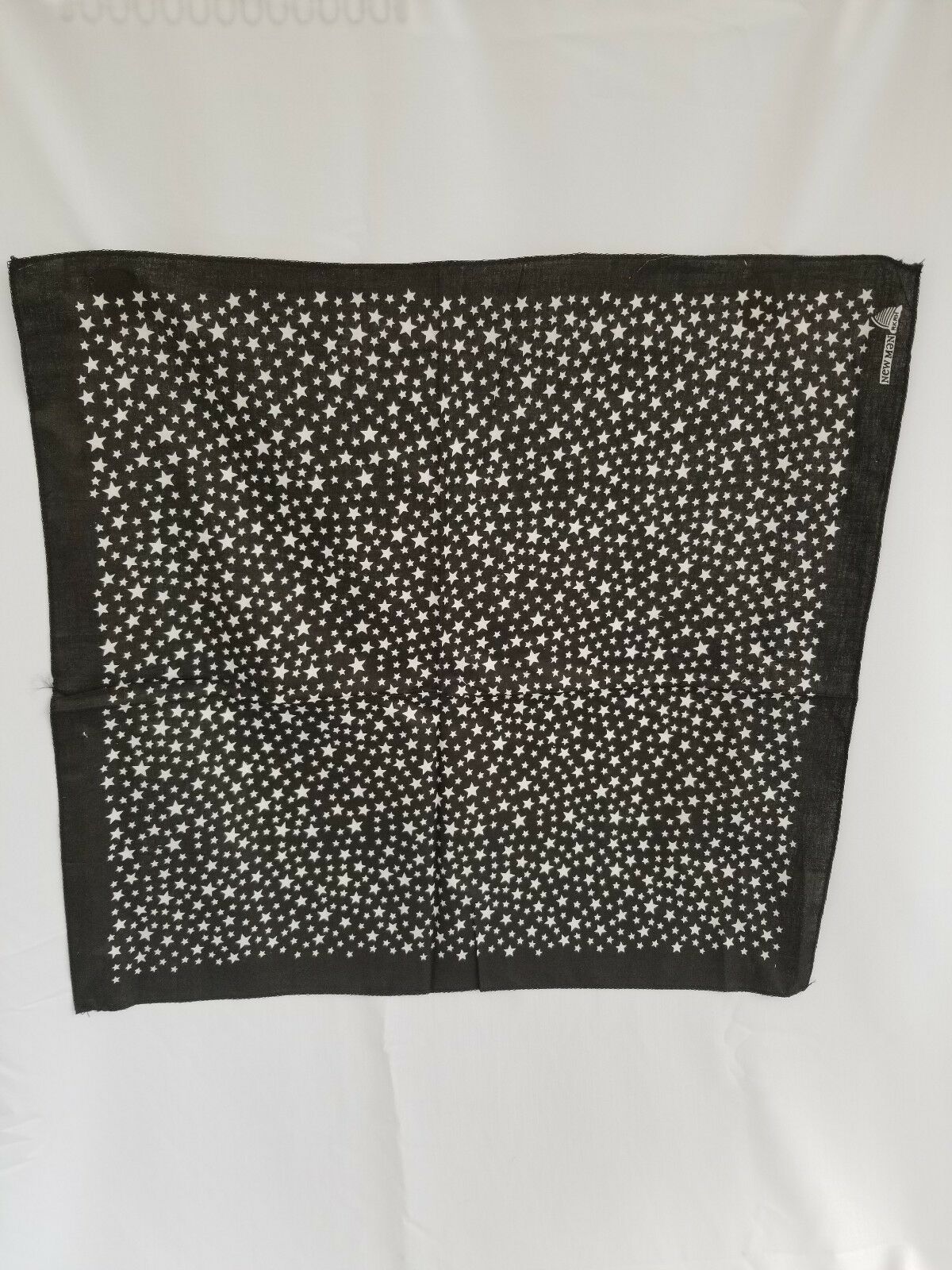 Sikh Punjabi Black White Stars Hindu bandana Head Wrap Gear Rumal Handkerchief