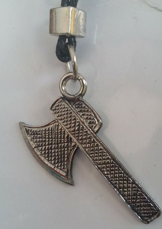 Punjabi Silver Plated SIKH Nihang Singh AXE Pendant Talisman Protection Amulet