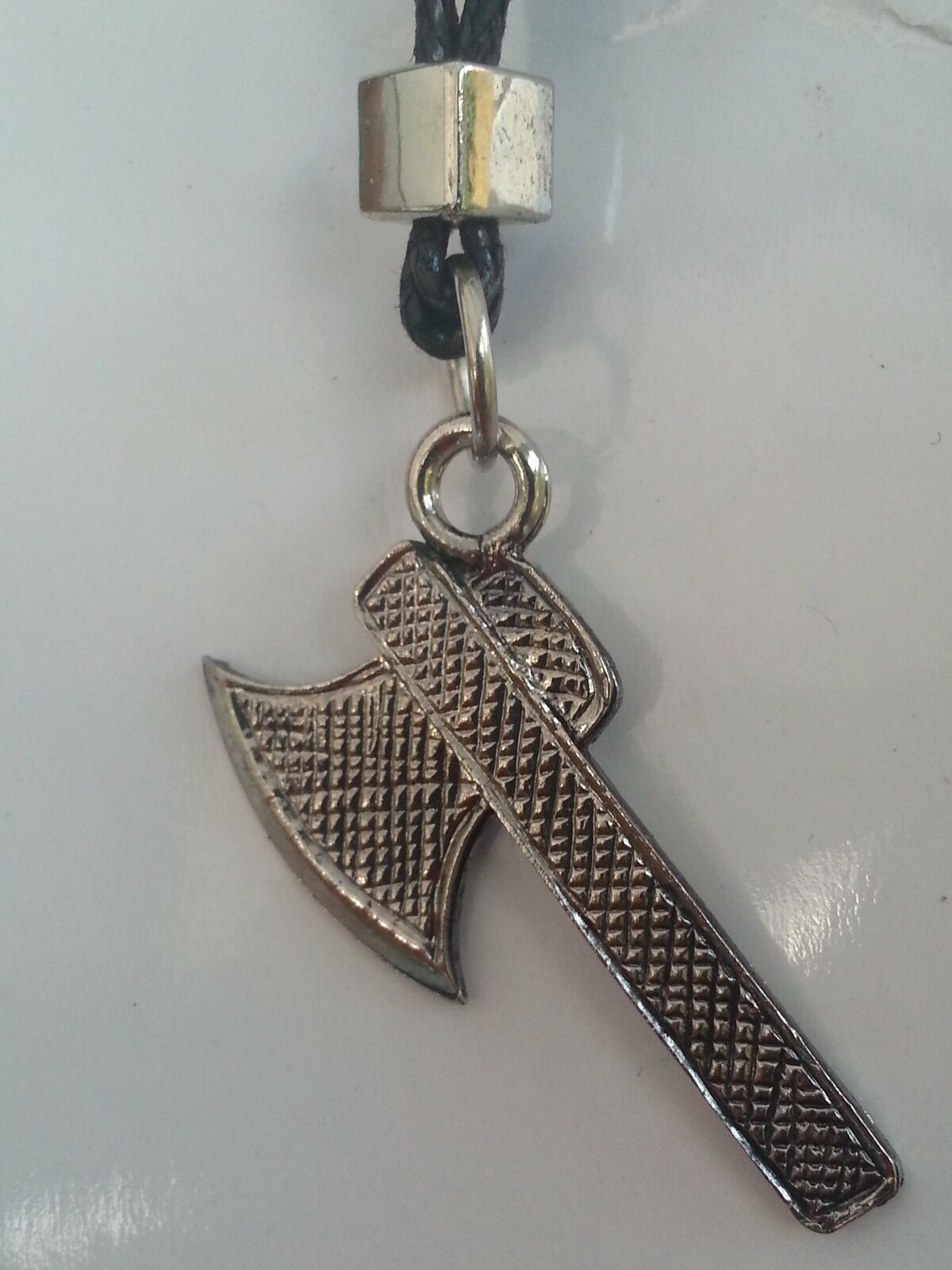 Punjabi Silver Plated SIKH Nihang Singh AXE Pendant Talisman Protection Amulet