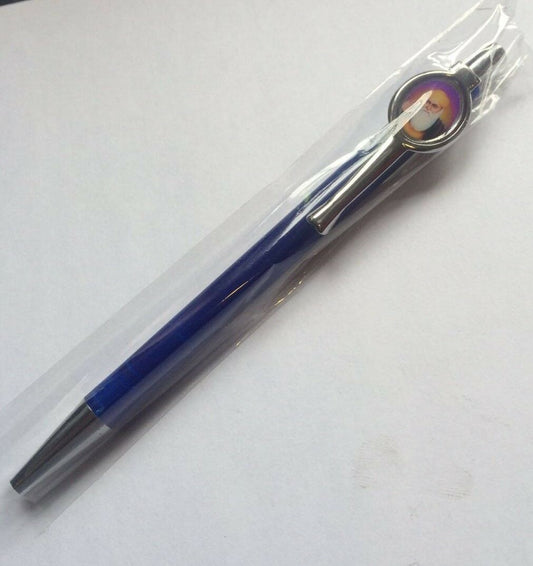 Punjabi Hindu Sikh Khalsa Guru Nanak Photo Ball Pen - Navy Blue Colour Gift