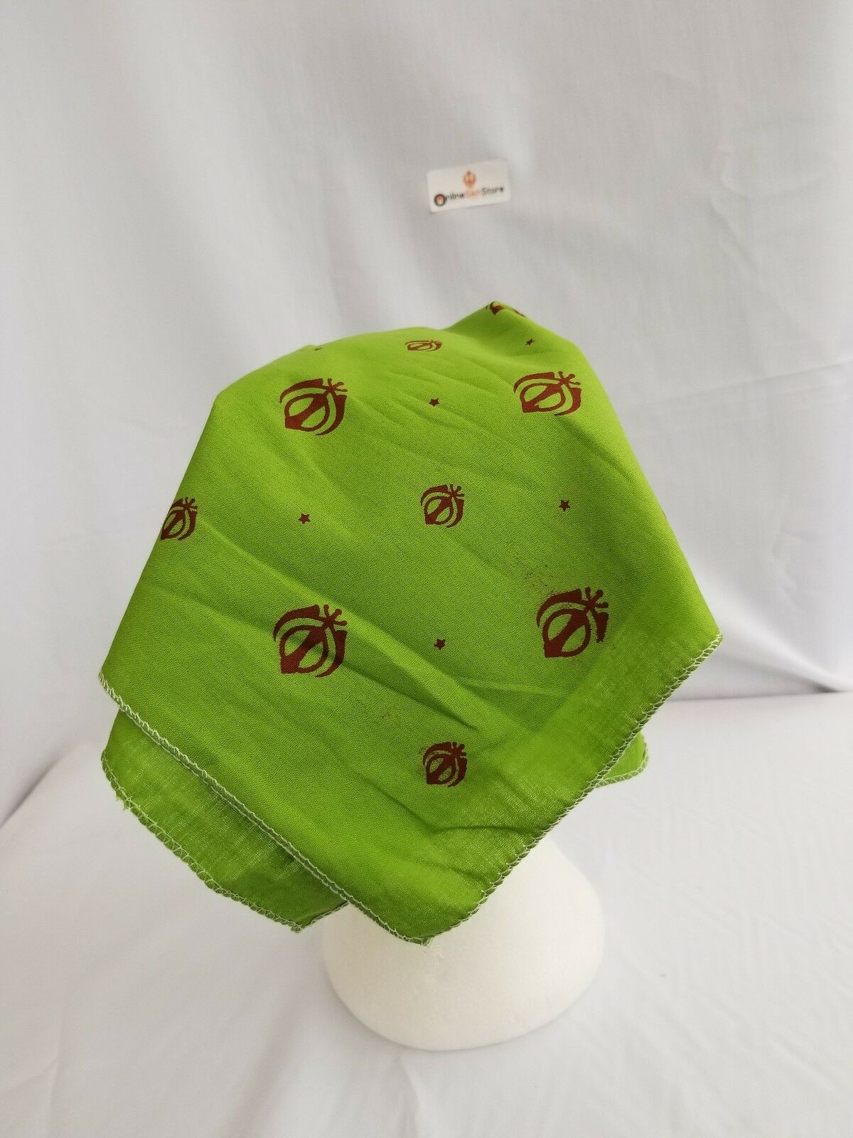 Sikh Hindu Kaur Singh Green Khandas bandana Head Wrap Gear Rumal Handkerchief A1