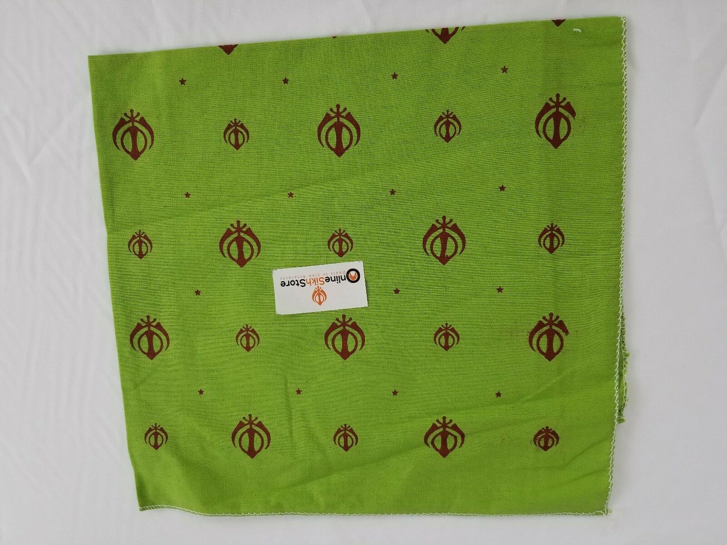 Sikh Hindu Kaur Singh Green Khandas bandana Head Wrap Gear Rumal Handkerchief A1