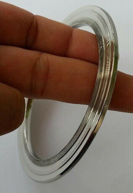 Stainless steel stunning lines #chakri sikh kara punjabi kada singh bracelet a4