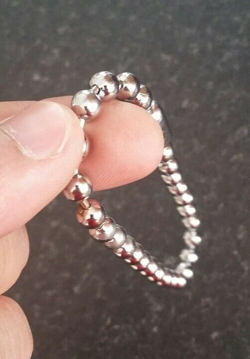 Chrome Plated Steel Meditation Praying Beads Talisman Sikh Simarna Bracelet B2