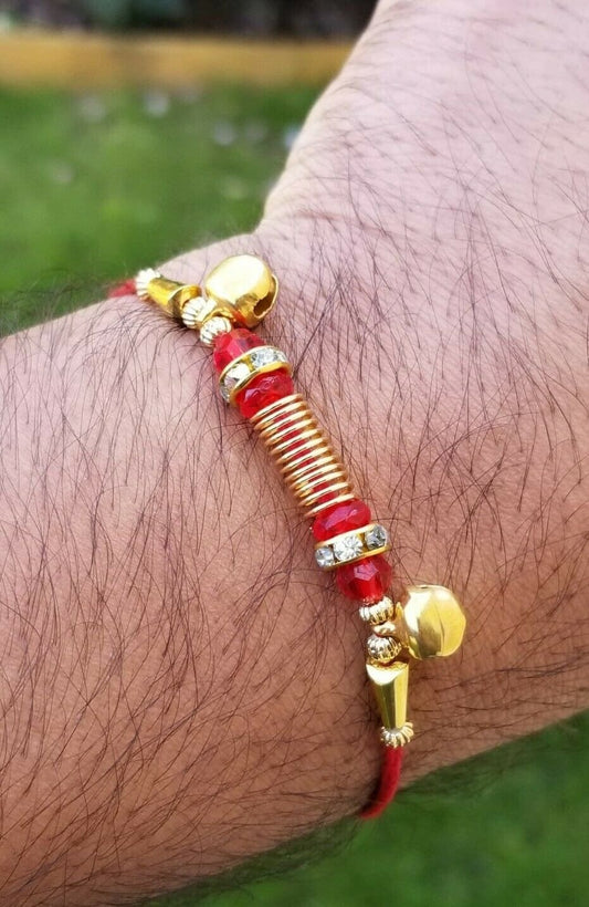 Hindu red thread evil eye protection stunning bracelet luck talisman amulet fg15
