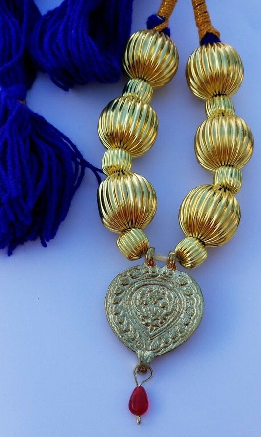 Punjabi kaintha folk cultural bhangra gidha pendant cultural patiala necklace nh