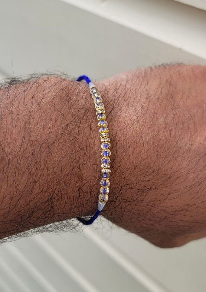 Shani bracelet evil eye protection blue thread nazar shield hindu amulet aaa11