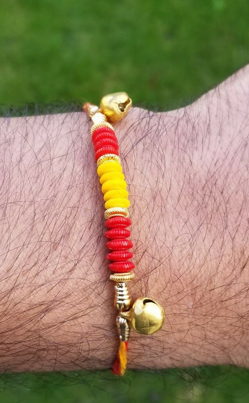 Hindu red thread evil eye protection stunning bracelet luck talisman amulet ll26