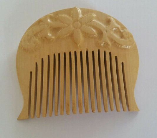Guru gobind singh's kanga style kuba curved singh sikh kakar wood beard comb p1