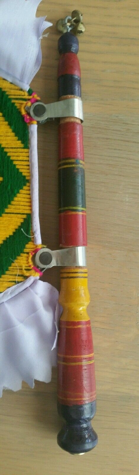 Authentic punjabi traditional pakhi handmade carved wooden paintwork woven fan i