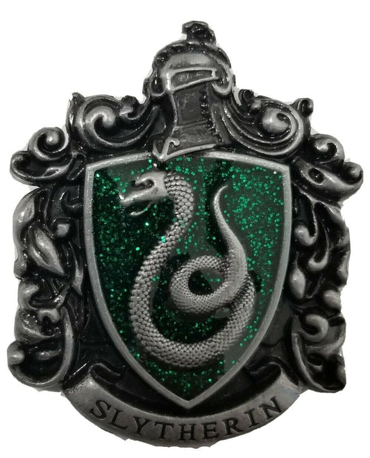 Stunning steel harry potter hogwarts school slytherin lapel pin house badge b49