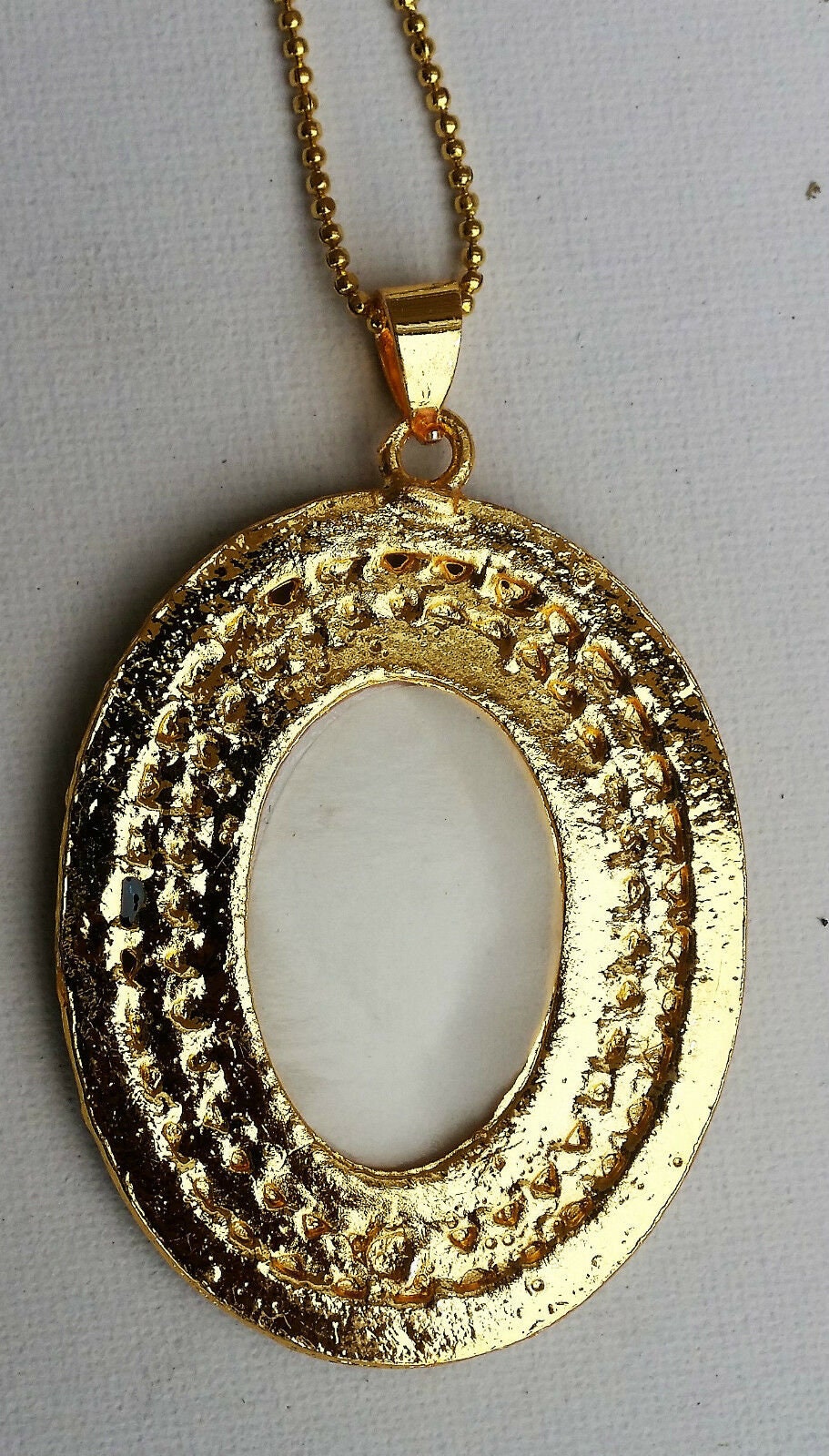 Gold plated stunning sikh singh guru nanak photo large pendant car red os106b