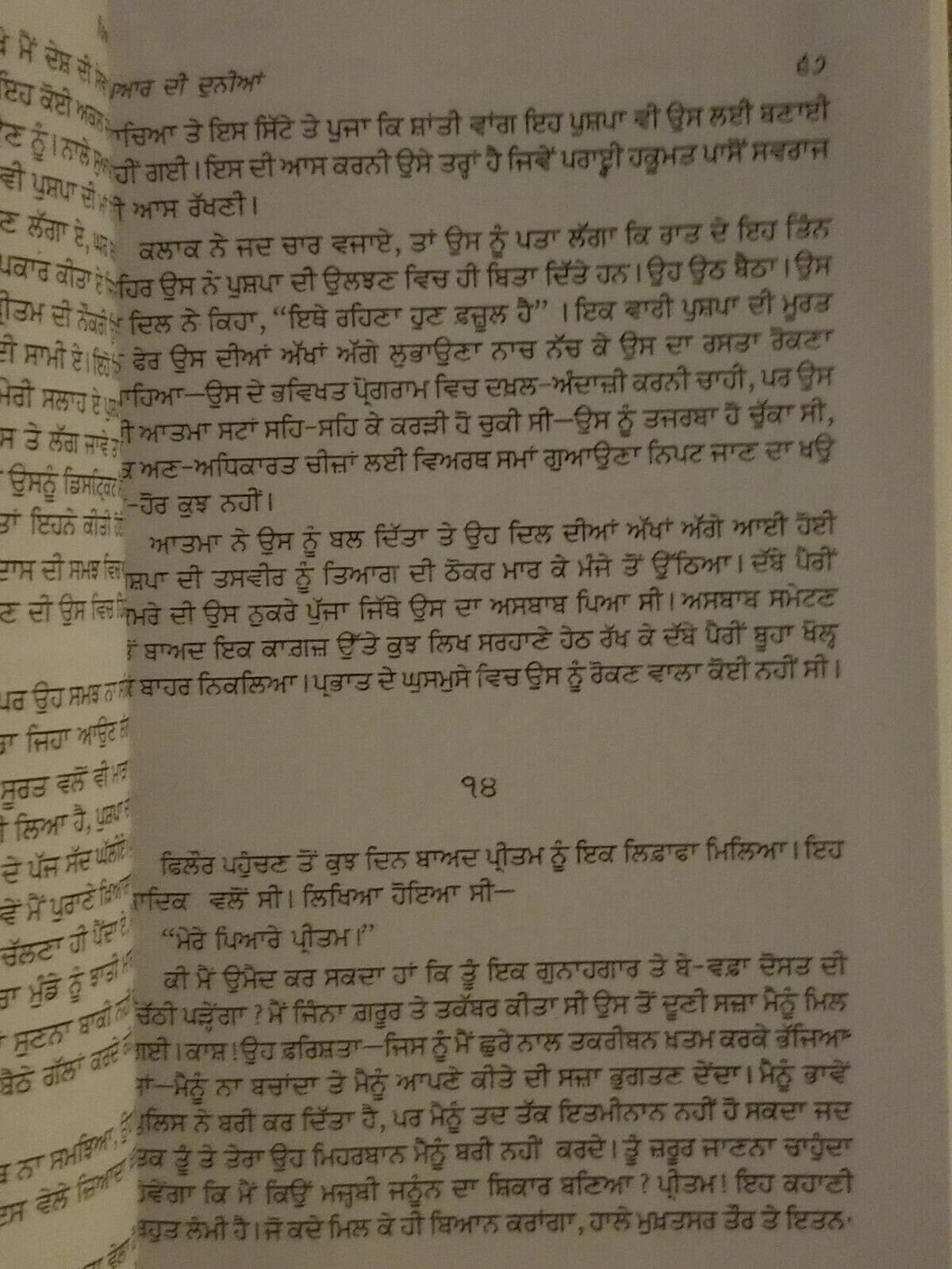 Pyar di dunya novel nanak singh indian punjabi reading literature new book b2