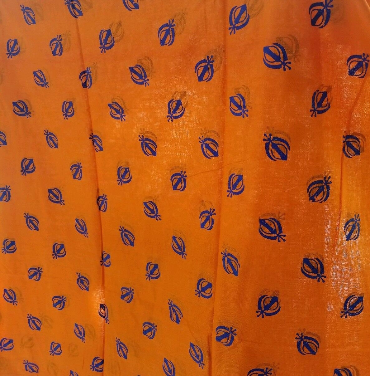 Sikh kaur dupatta chunni singh parna gamcha hajooria khalsa siropa khanda orange