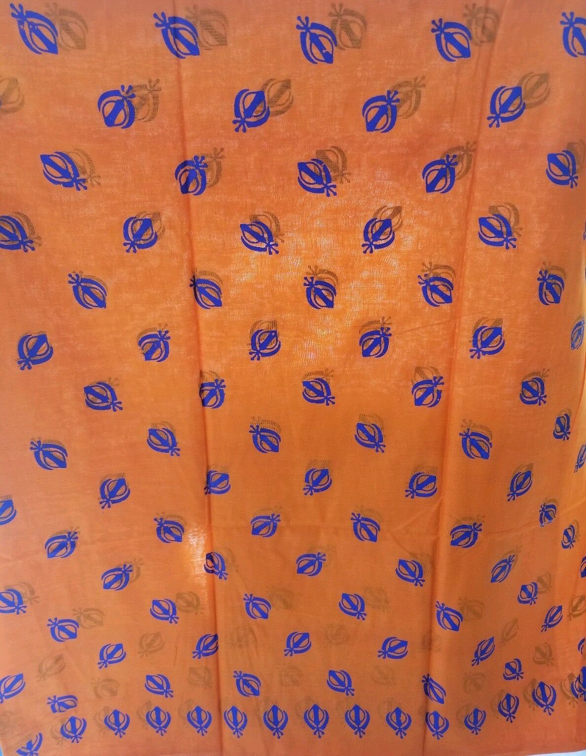 Sikh kaur dupatta chunni singh parna gamcha hajooria khalsa siropa khanda orange