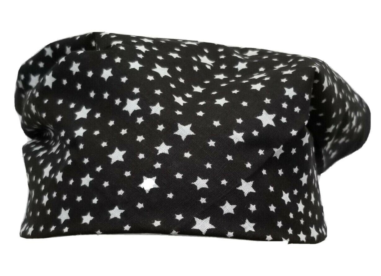 Sikh punjabi black white stars hindu bandana head wrap gear rumal handkerchief y