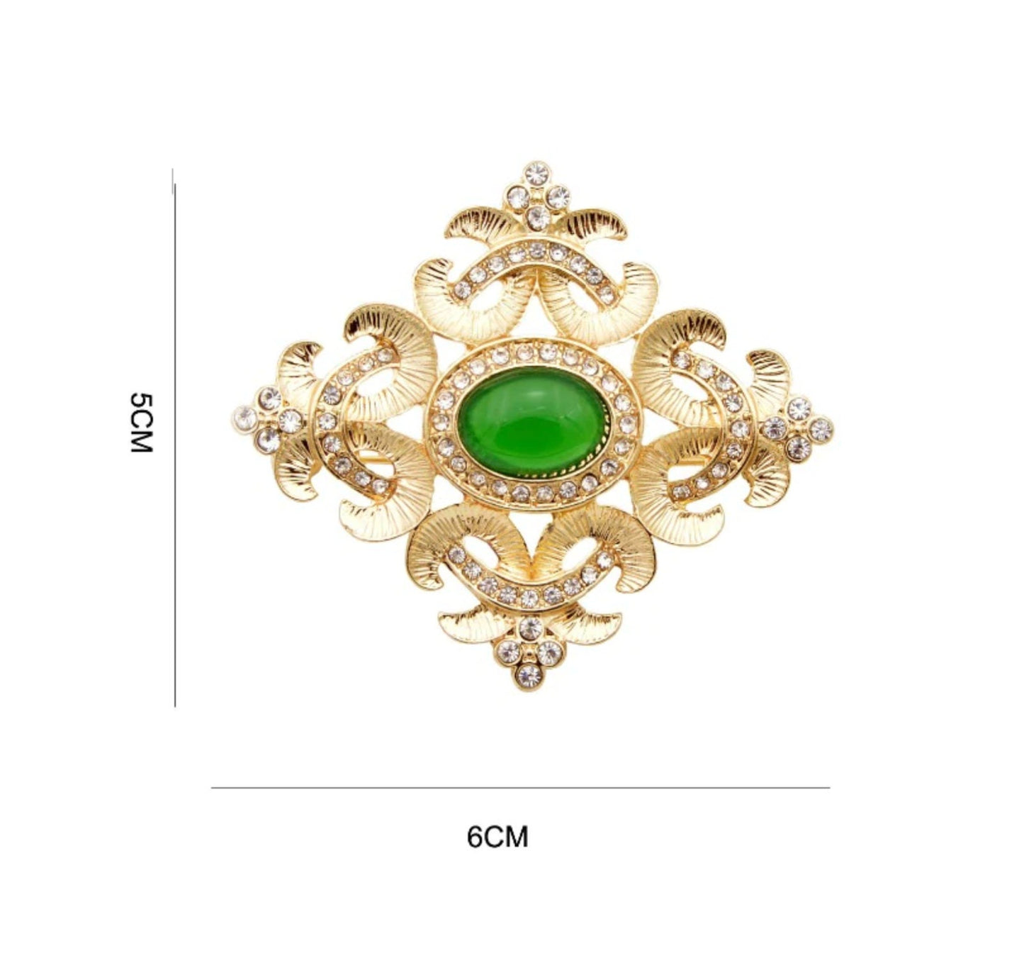 Stunning vintage look gold plated retro queen celebrity brooch broach pin ggg6