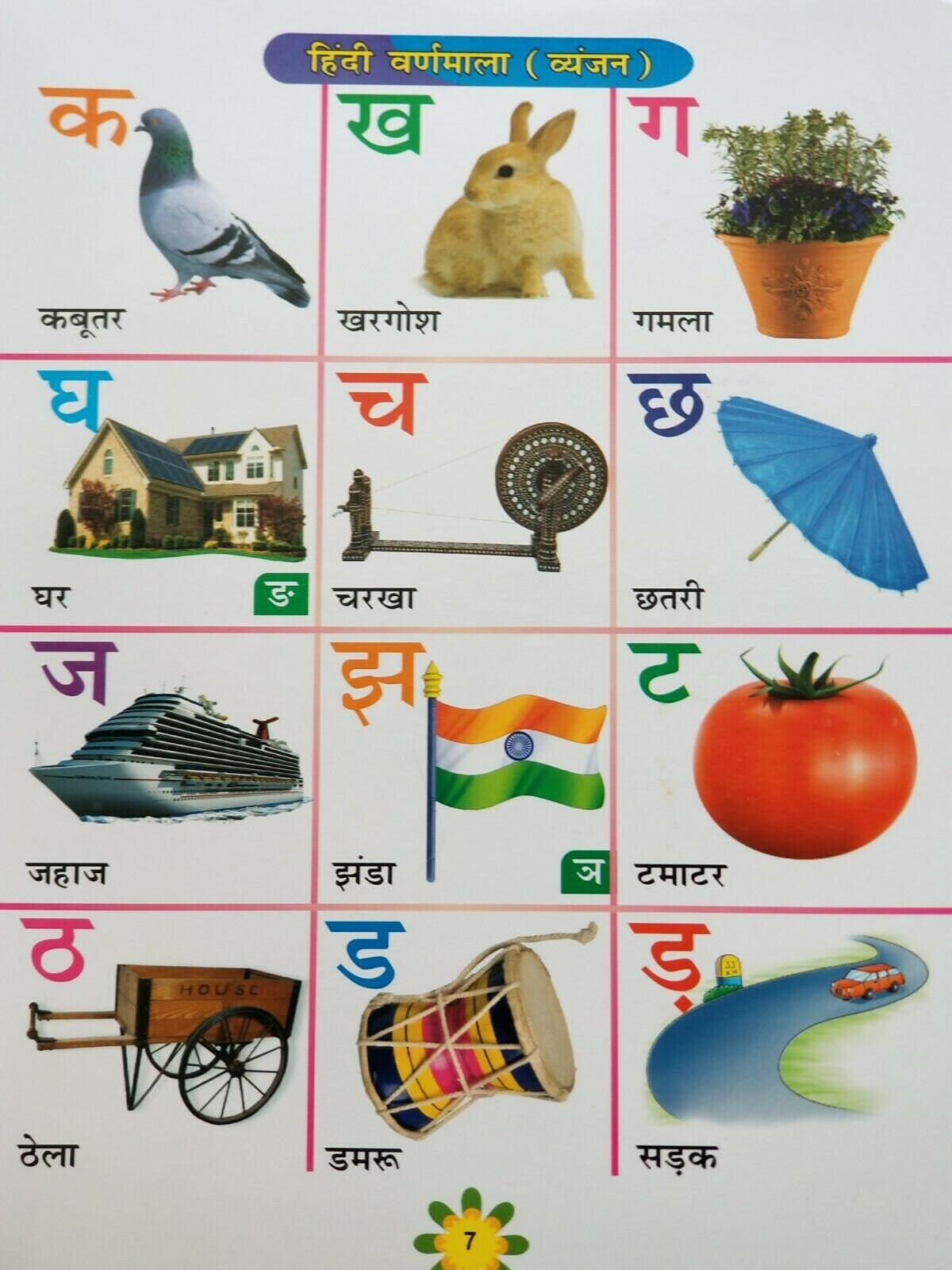 Learn hindi punjabi english maths alphabets my first first board book kaida b62