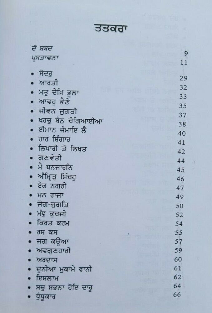 Shabadanjali selection of gurbani sikh book piara singh padam punjabi kaur ma