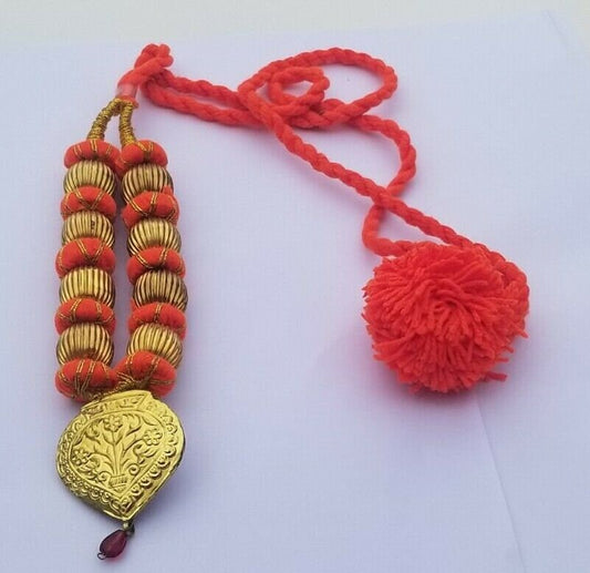 Punjabi kaintha folk cultural bhangra gidha pendant cultural patiala necklace nl