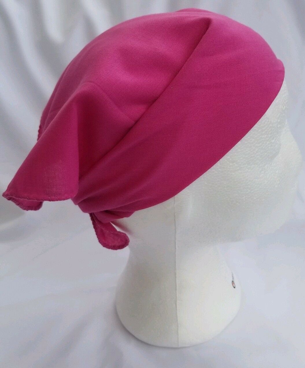 Sikh hindu kaur singh pink plain bandana head wrap gear rumal handkerchief gift