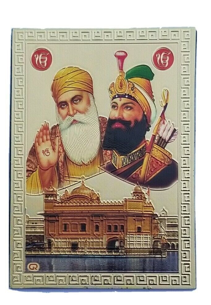 Sikh guru nanak gobind singh ji ek onkar fridge magnet souvenir collectible rrng