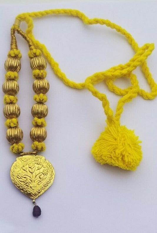 Punjabi kaintha folk cultural bhangra gidha pendant cultural patiala necklace nj