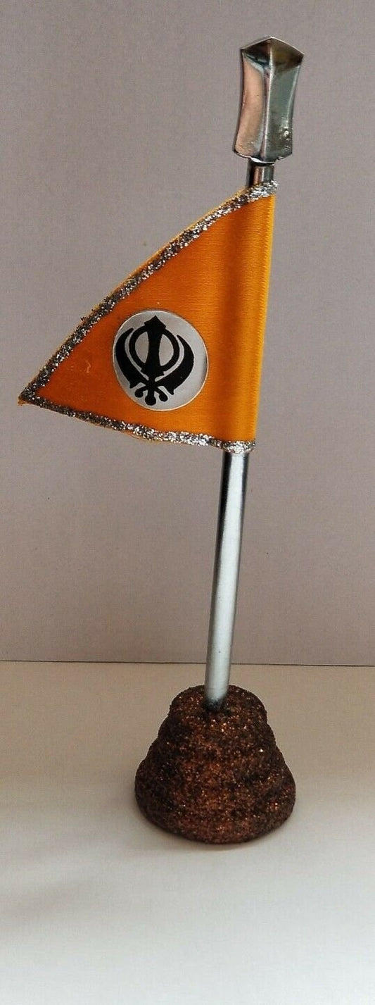 Sikh punjabi chardi kala nishan sahib khanda khalsa flag desktop stand singh