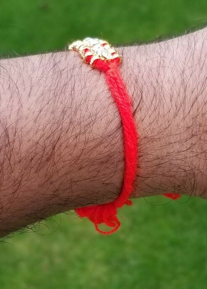Lucky hindu red thread stunning evil eye protection bracelet talisman amulet mmm