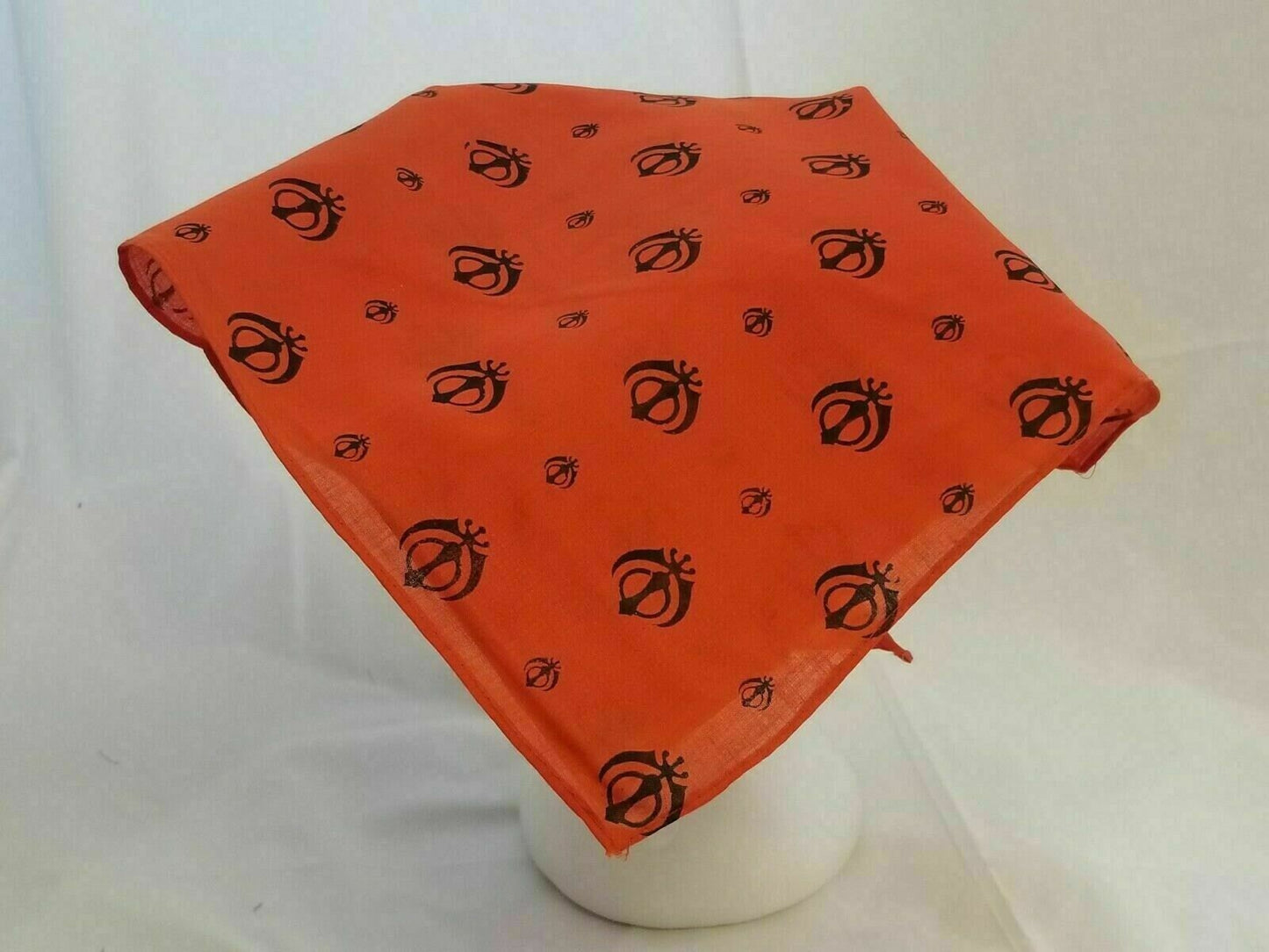 Sikh punjabi singh kaur orange khalsa khandas bandana head wrap gear rumal za2