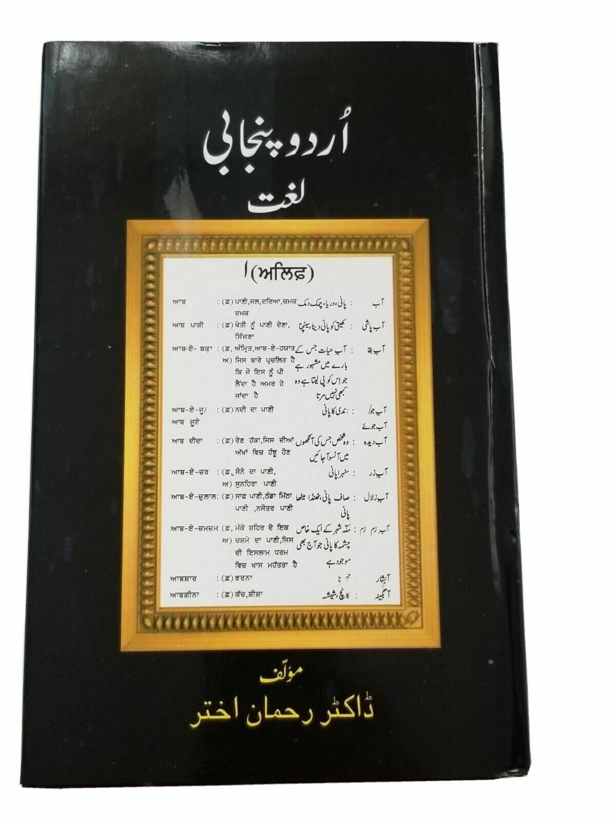 Urdu punjabi glossary pakistan panjabi sikh khalsa book dr. rehman akhter b57