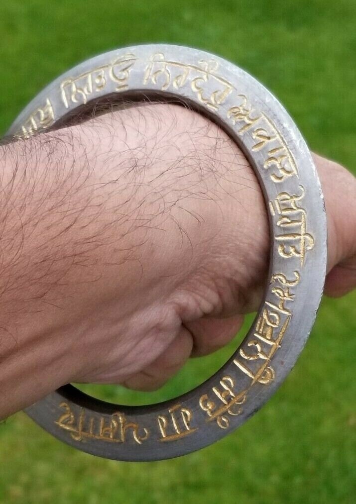 Sikh kara sarbloh mool mantar bangle singh kaur khalsa pure iron gurbani kada v7