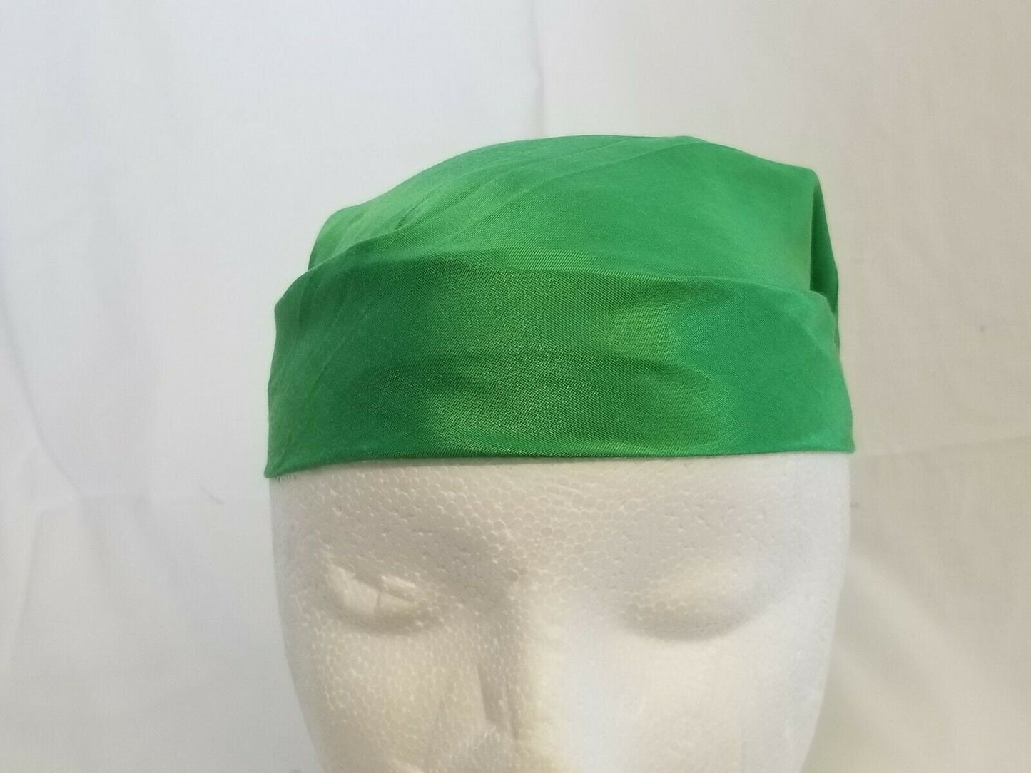 Sikh hindu kaur singh green plain bandana head wrap gear wedding marriage rumal