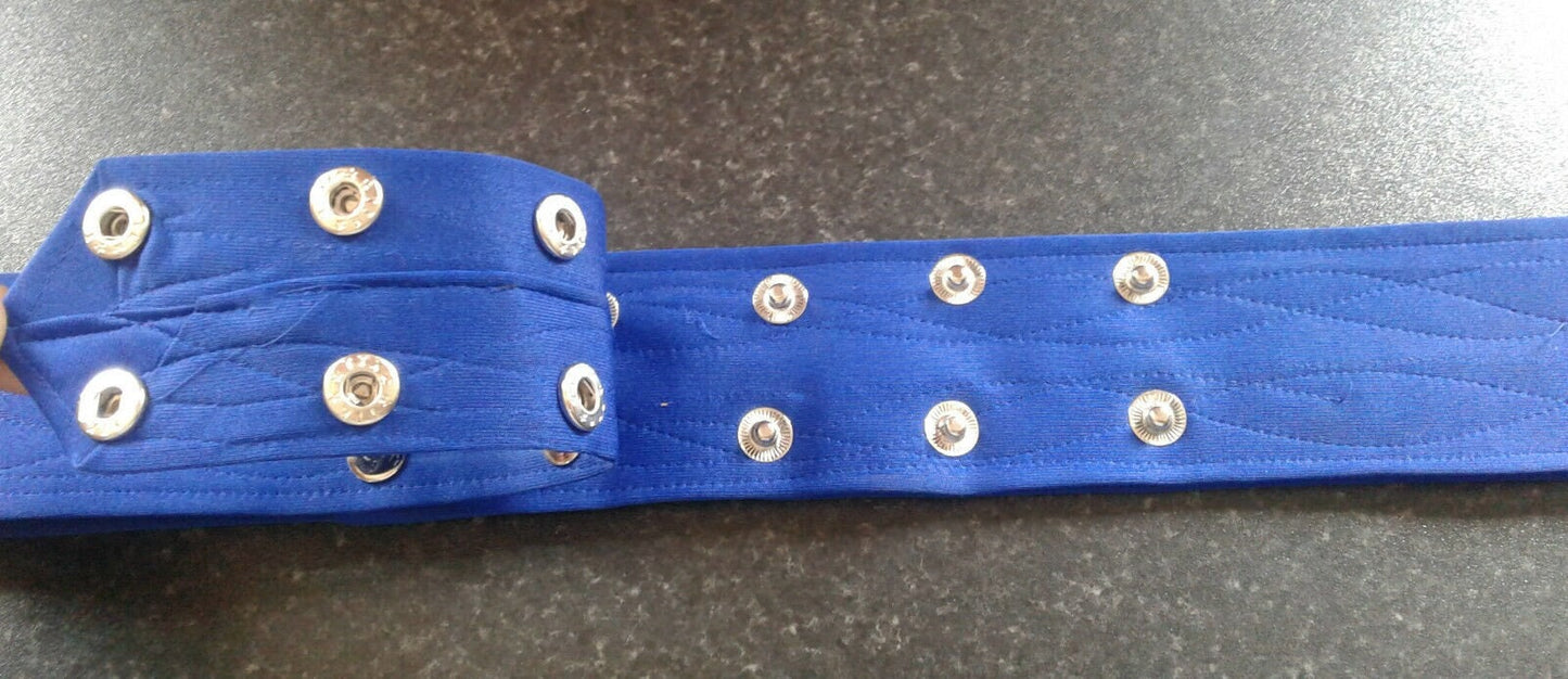 Sikh nihang singh khalsa adjustable belt kamarkasa without loop blue waist belt