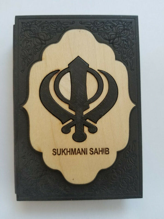 Sikh daily prayer gurbani sukhmani sahib ji gutka roman english book with khanda