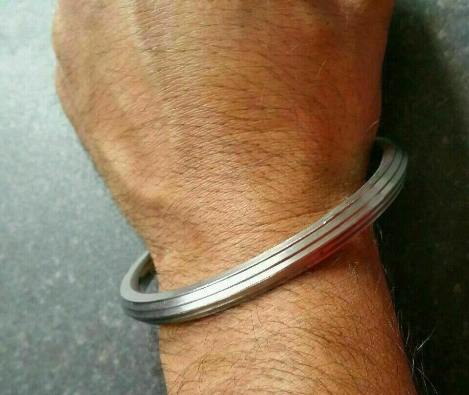 Sarbloh kara authentic sikh kada singh kaur khalsa iron bangle dori bracelet z14