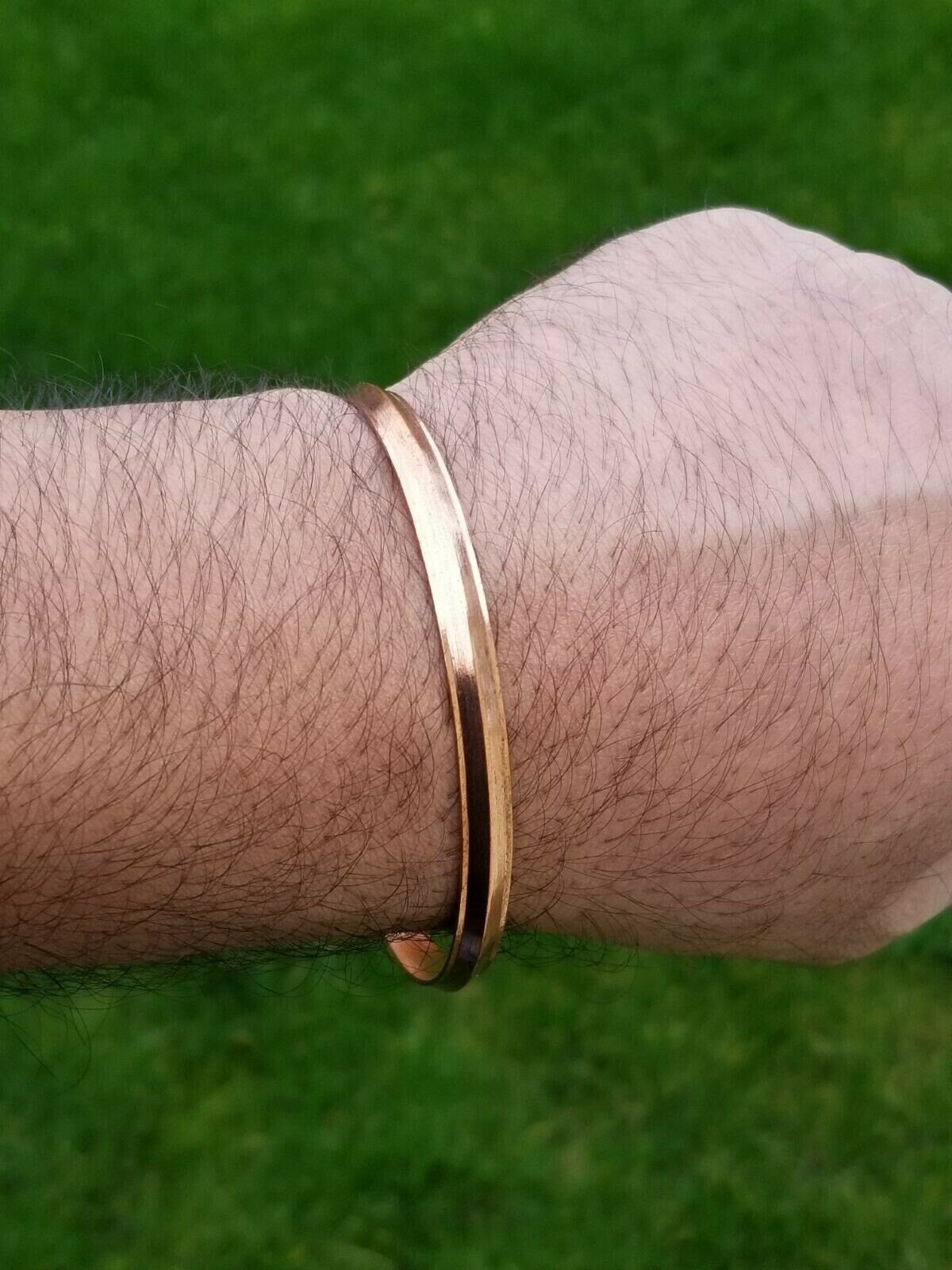 Pure copper kara punjabi hindu sikh singh kaur khalsa 1 edge healing bangle g15