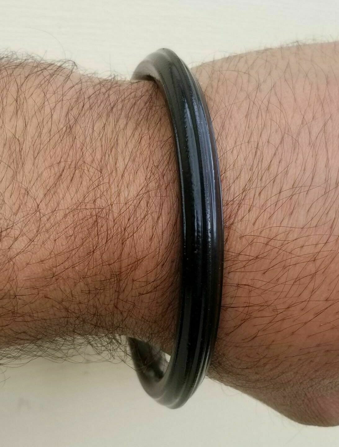 Sarbloh bangle black kara pure iron sikh dori kada heavy singh kaur khalsa z1