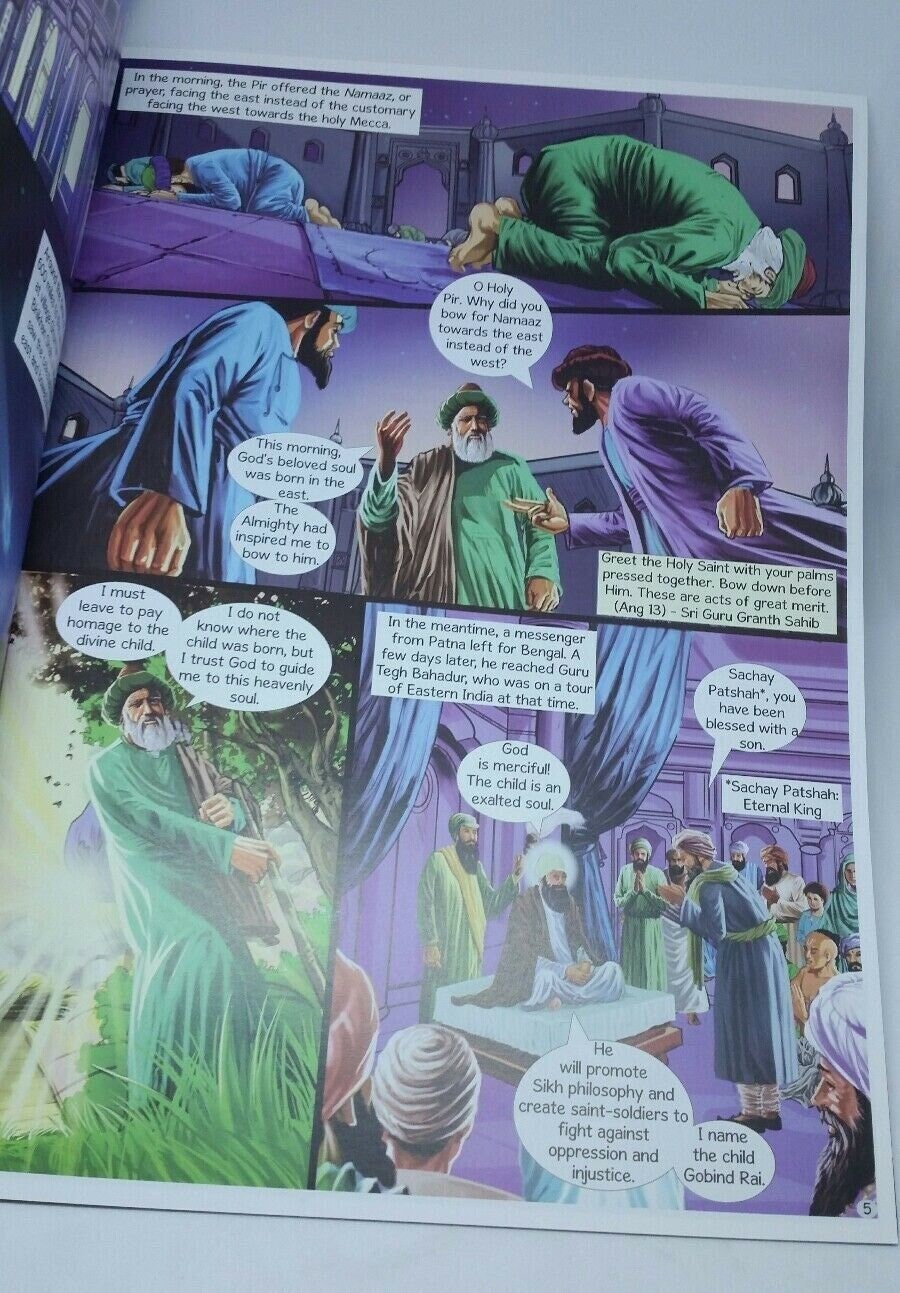 Sikh kids comic guru gobind singh ji daljeet singh sidhu in english volume 1 mc