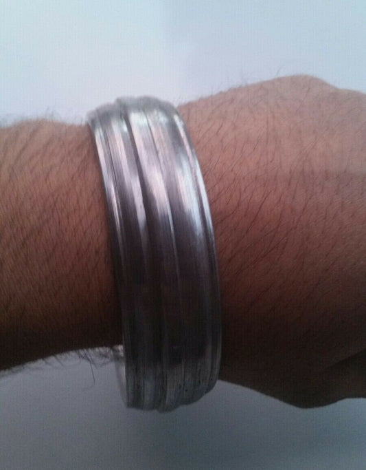 Sarbloh pure iron steel smooth sikh singh khalsa taksali chunky kara kada d10