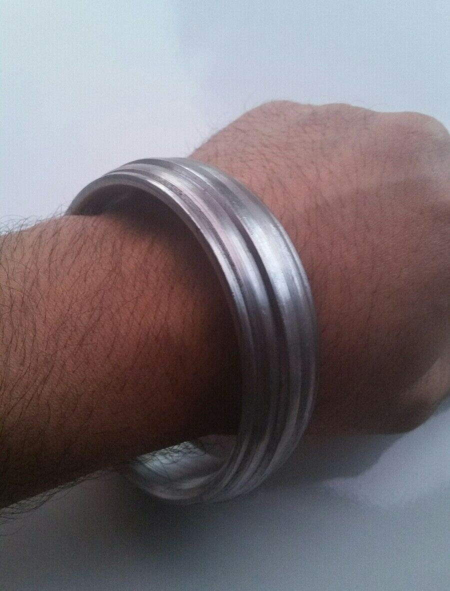 Sarbloh pure iron steel smooth sikh singh khalsa taksali chunky kara kada d10