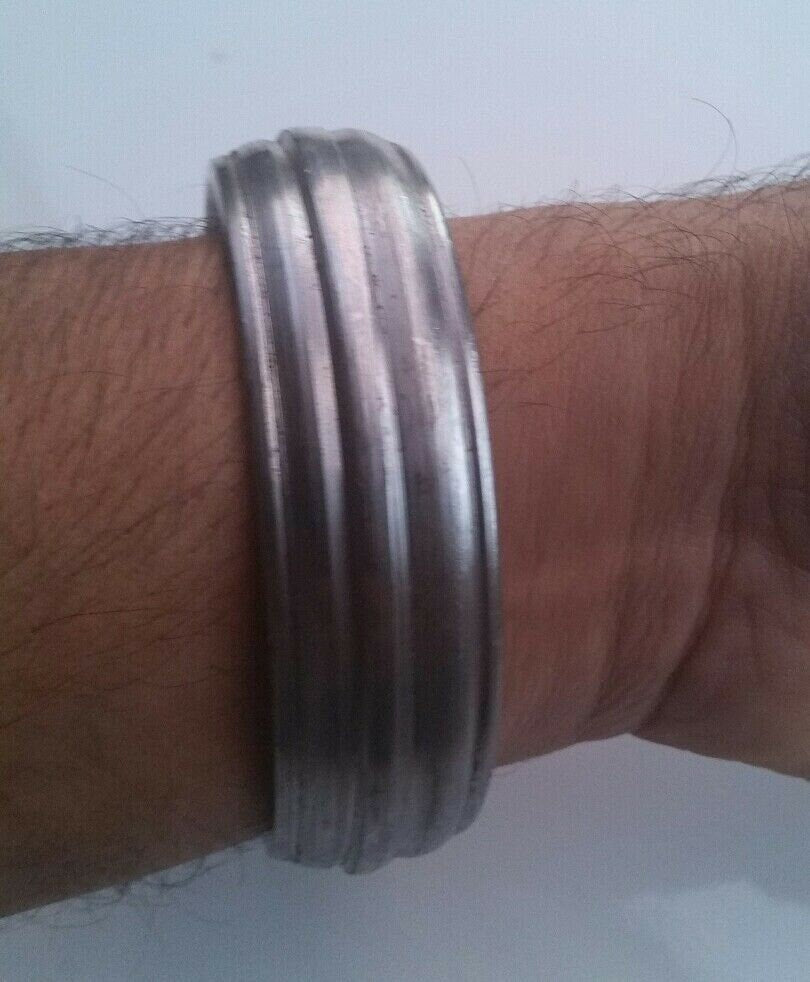 Sarbloh pure iron steel smooth sikh singh khalsa taksali chunky kara kada d10